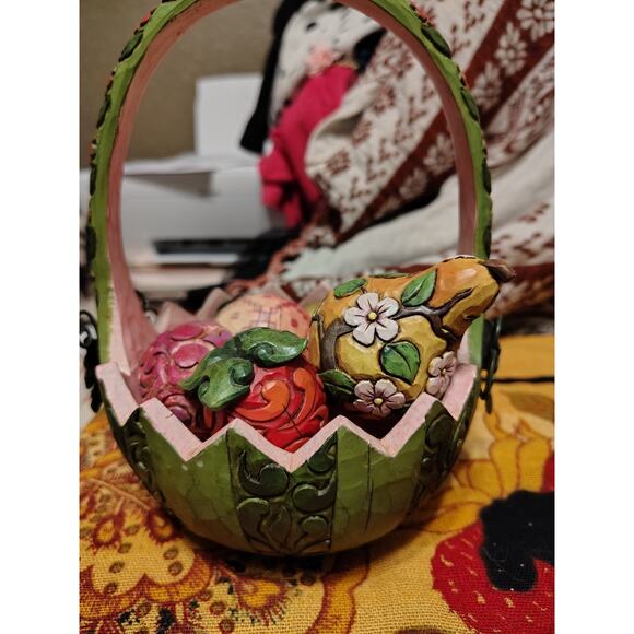 Jim Shore 2007 A Taste Of Summer’s Goodness Basket Watermelon 6 Pieces Of Fruit - Picture 2 of 16